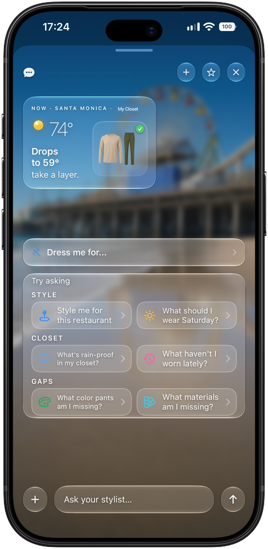 AI Stylist chat